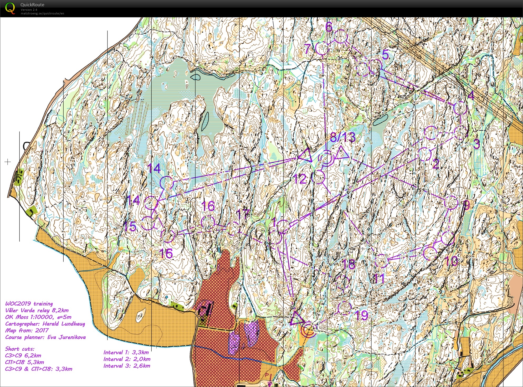 PrépaWOC 2019 // Interval Relay +AUT-POL-GER-EST-JAP (05-09-2018)