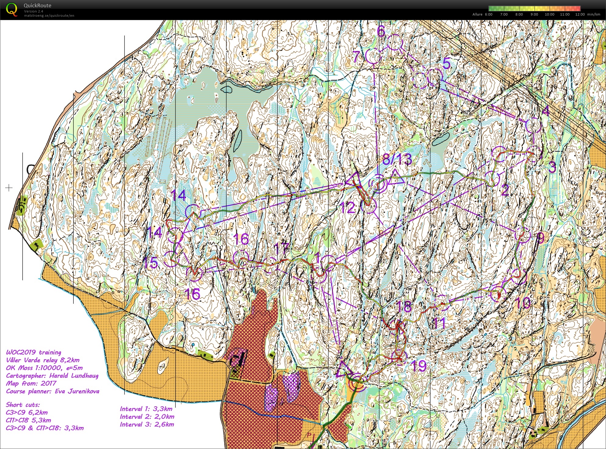 PrépaWOC 2019 // Interval Relay +AUT-POL-GER-EST-JAP (05/09/2018)