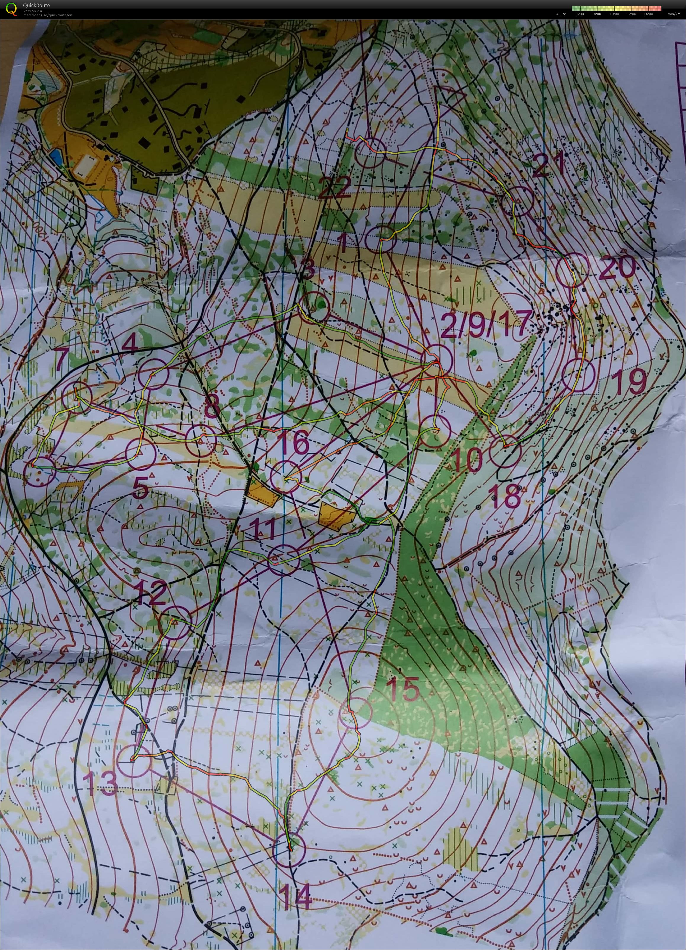 Entrainement MD/3 boucles en mémo  (19/09/2018)