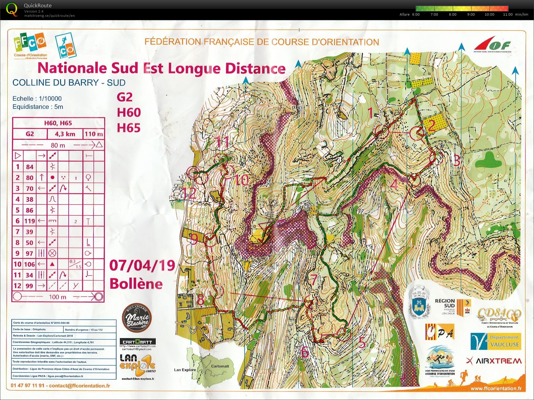 Nationale Sud Est Longue Distance (07.04.2019)