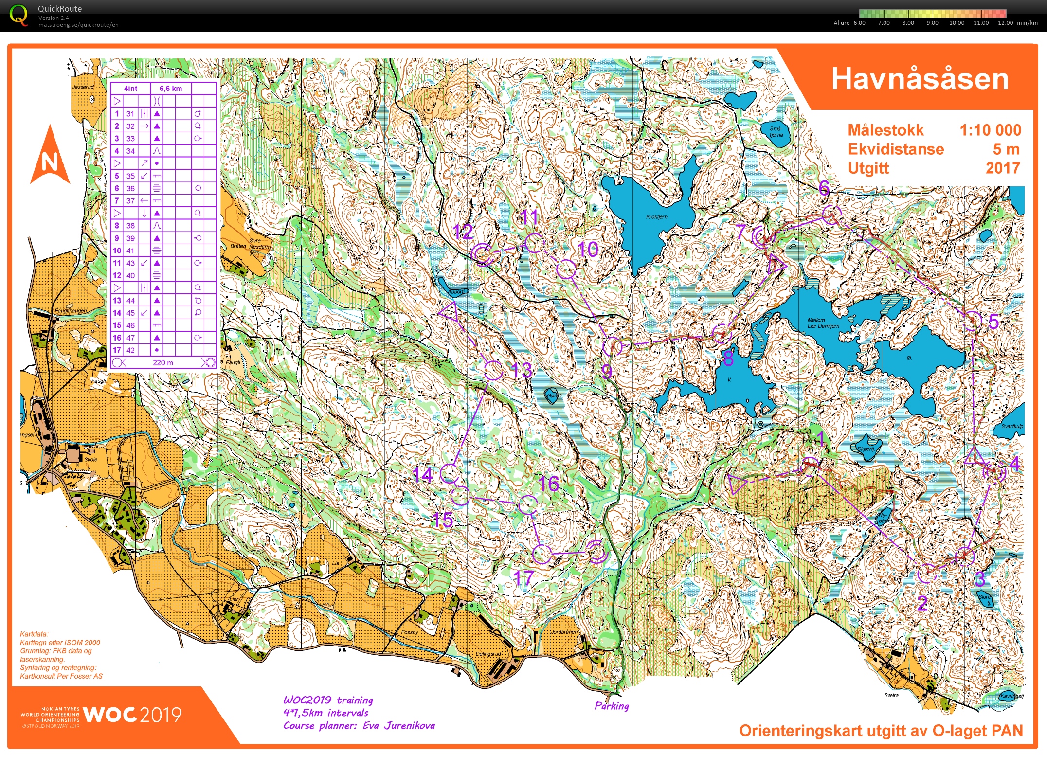 Pose WOC2019 training - 4 intervals (31/05/2019)