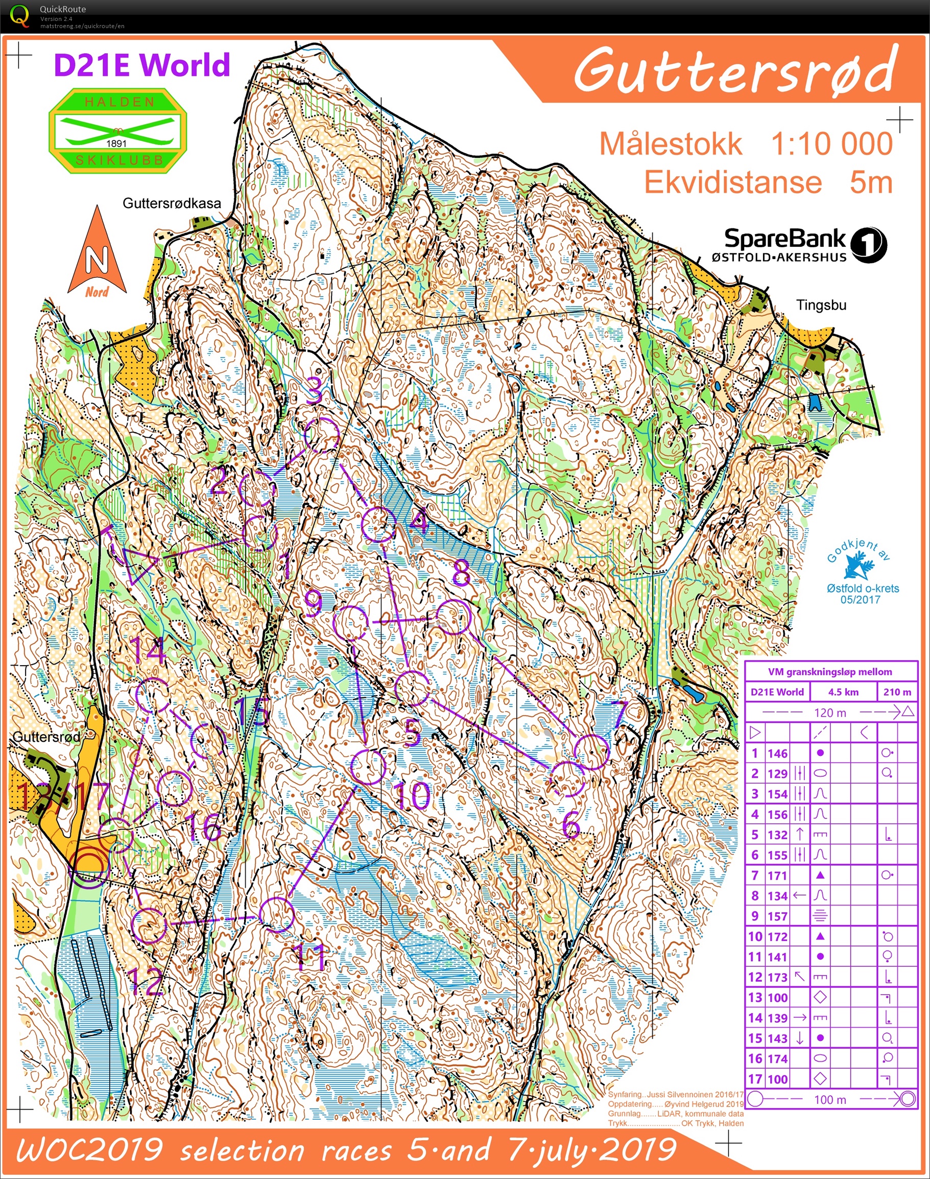 Stage prépa WOC // Rerun sélec MD W21 (Guttersrød) (07.07.2019)