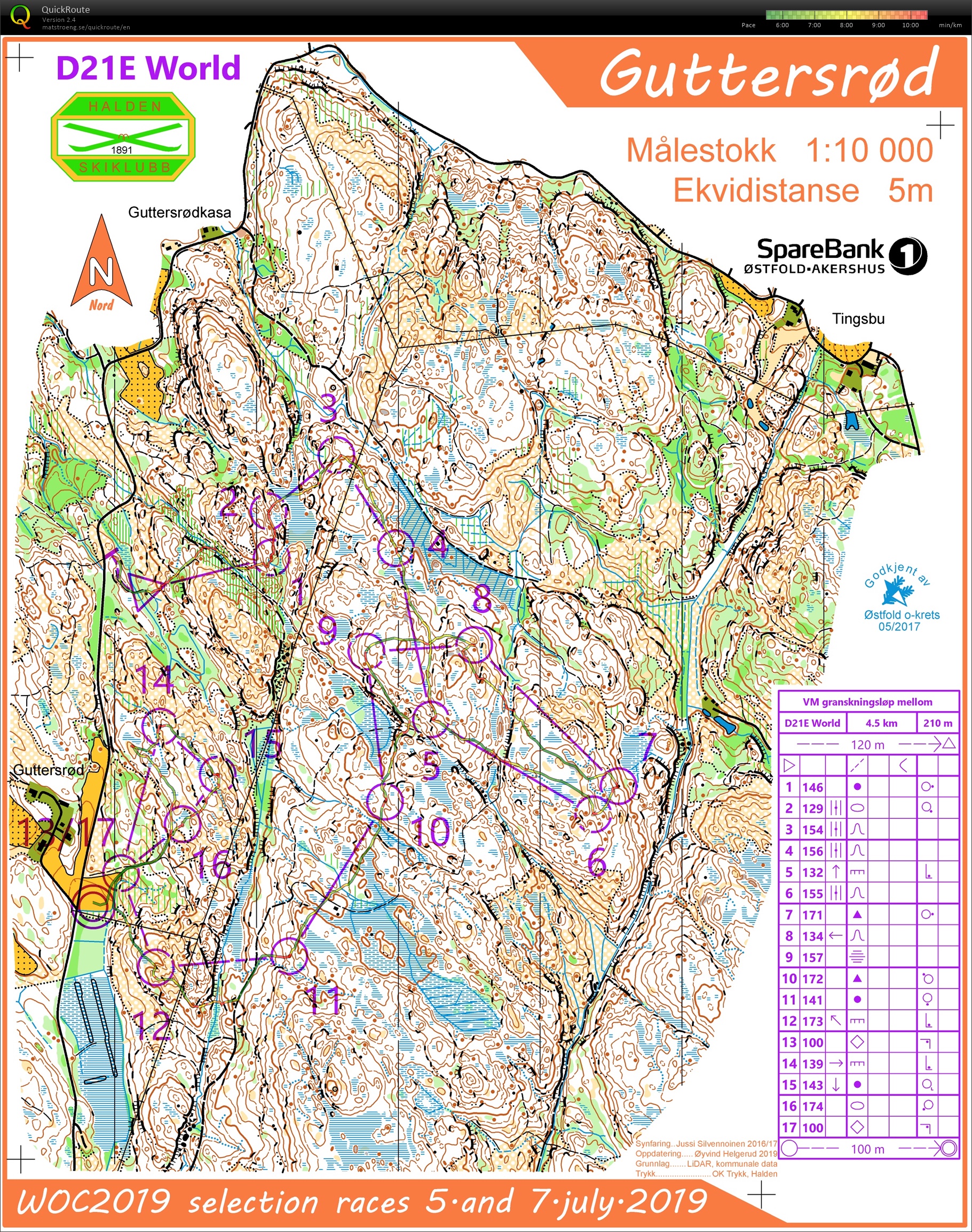 Stage prépa WOC // Rerun sélec MD W21 (Guttersrød) (07-07-2019)