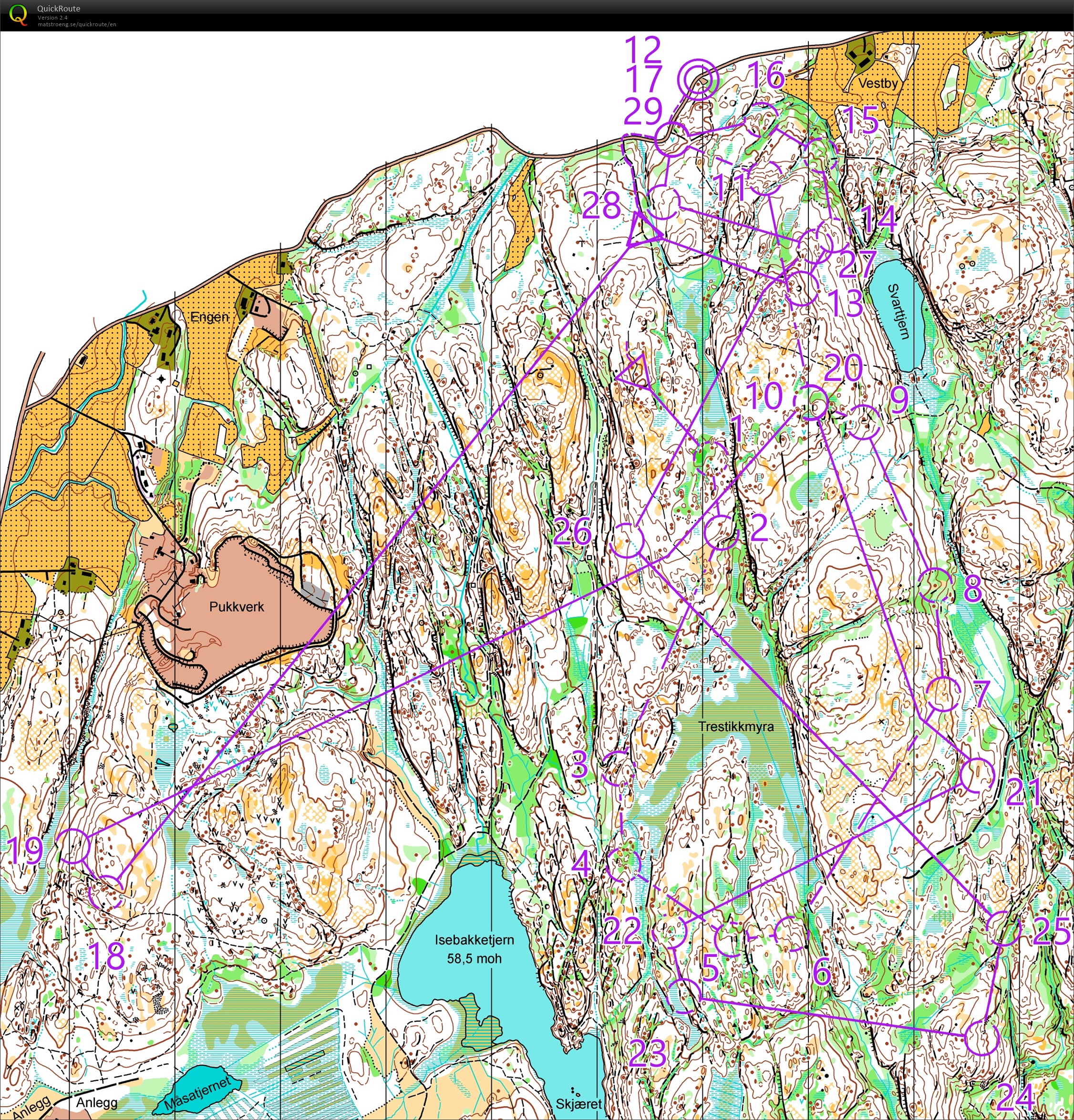 Stage prépa WOC // pose LD (Isebakketjern) (10-07-2019)