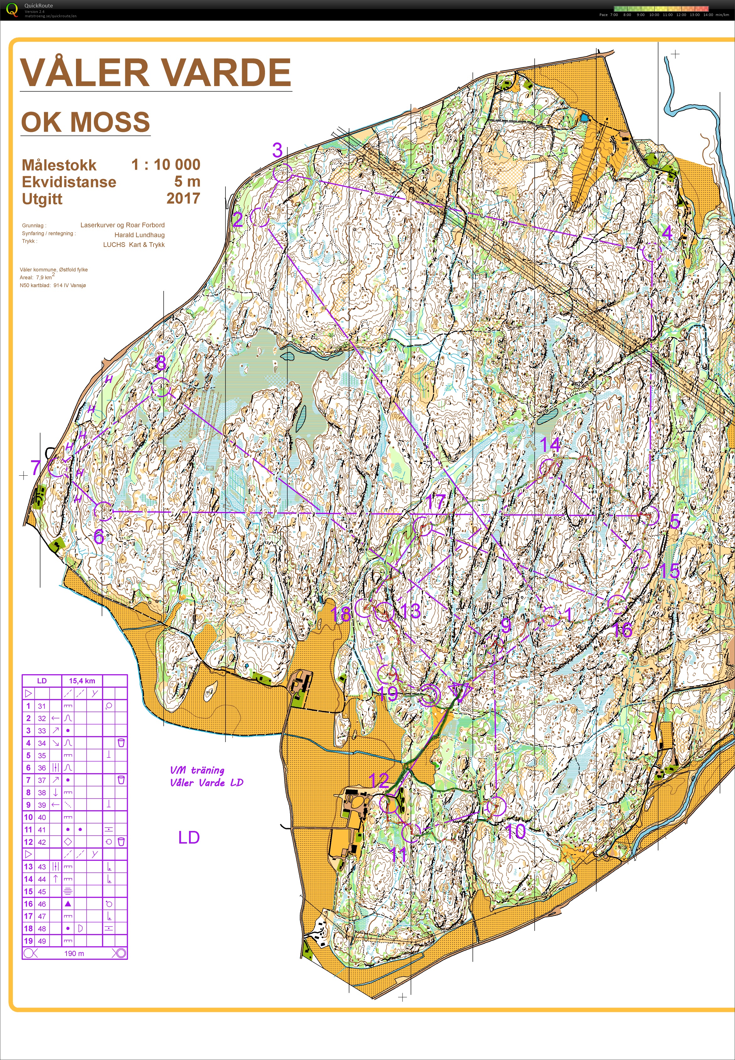 HSK WOC2019 training // pose LD (Våler Varde) (26/07/2019)