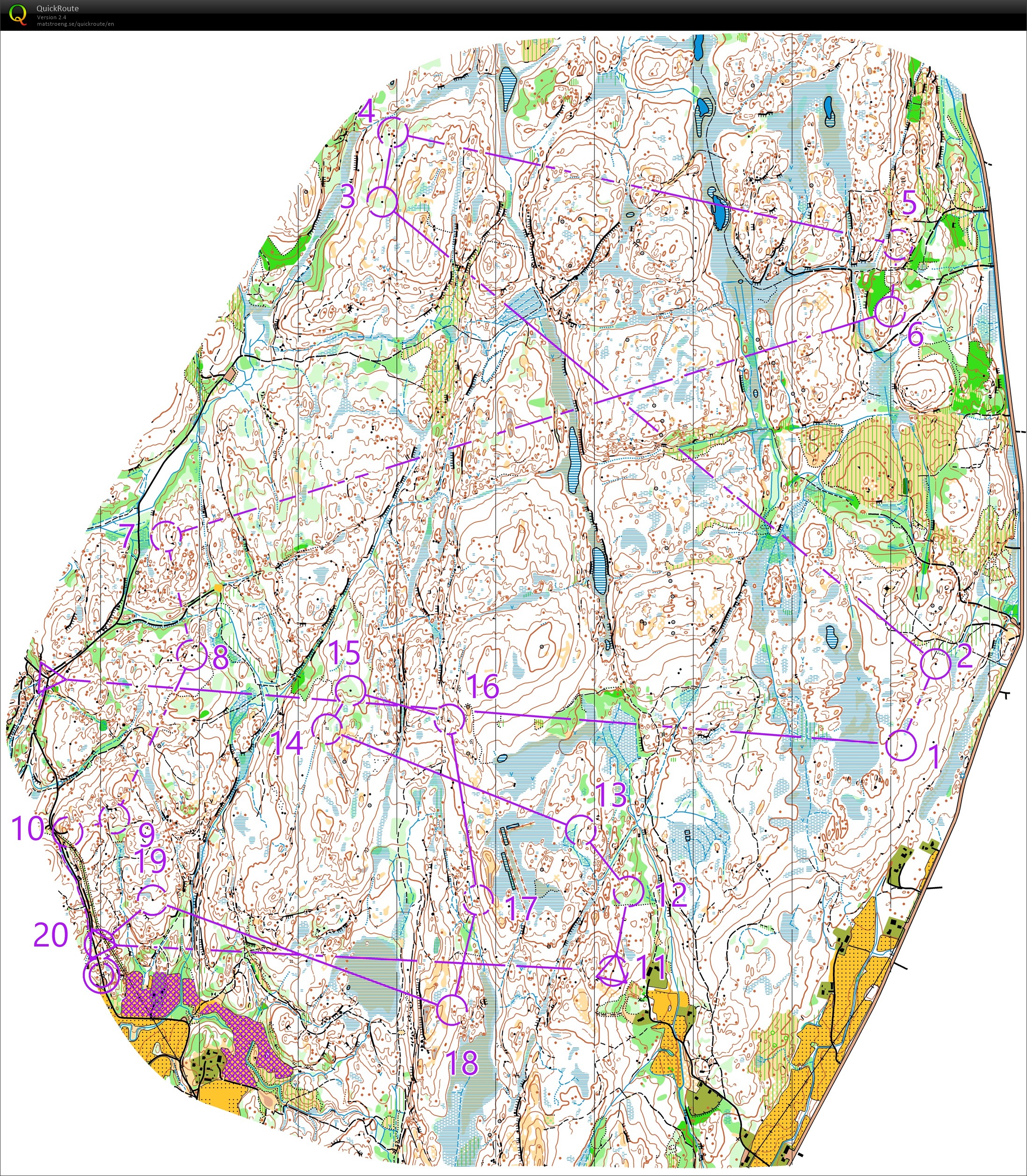 Prépa-finale WOC2019 // pose LD SWE (Gillingsrød) (02-08-2019)