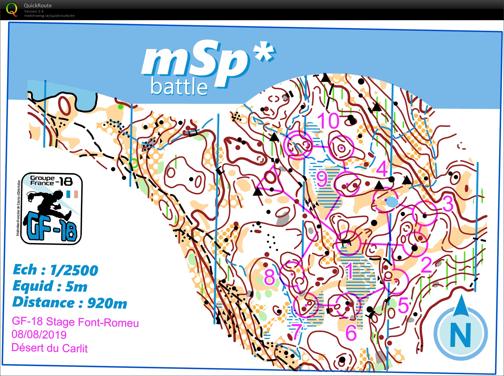 Stage gf-18 Font-Romeu // (7) mSp (Désert du Carlit) (08.08.2019)