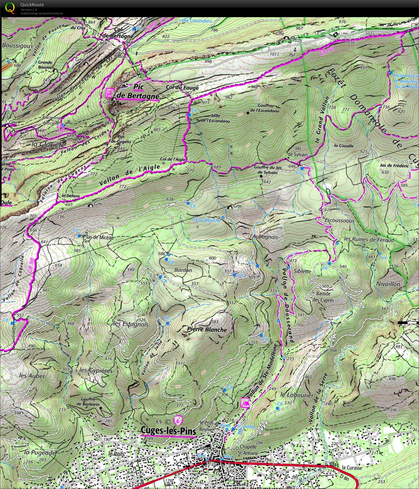 Une partie du parcours du TSB (03/10/2019)