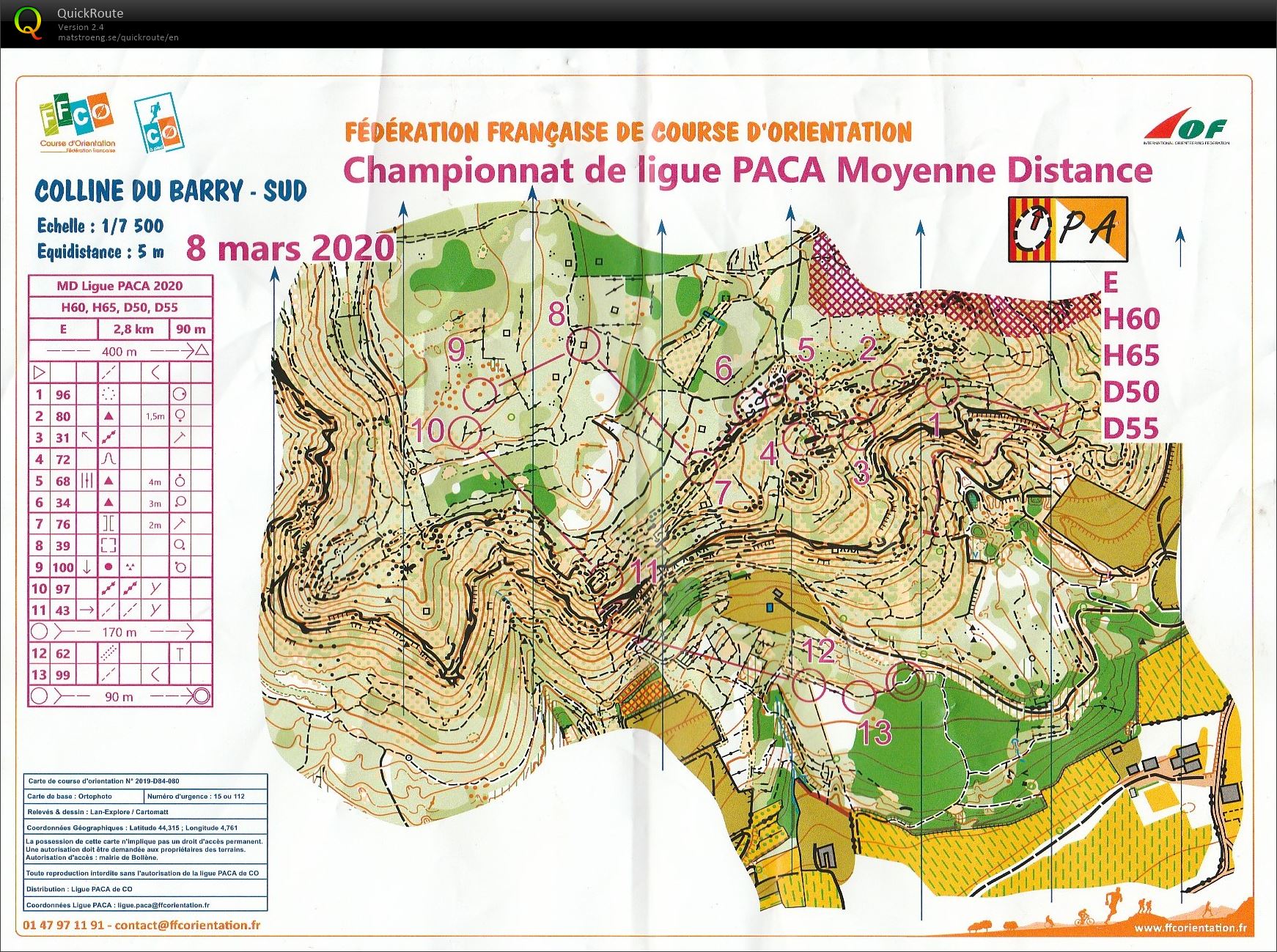 Championnat de Ligue MD Bollène (08.03.2020)