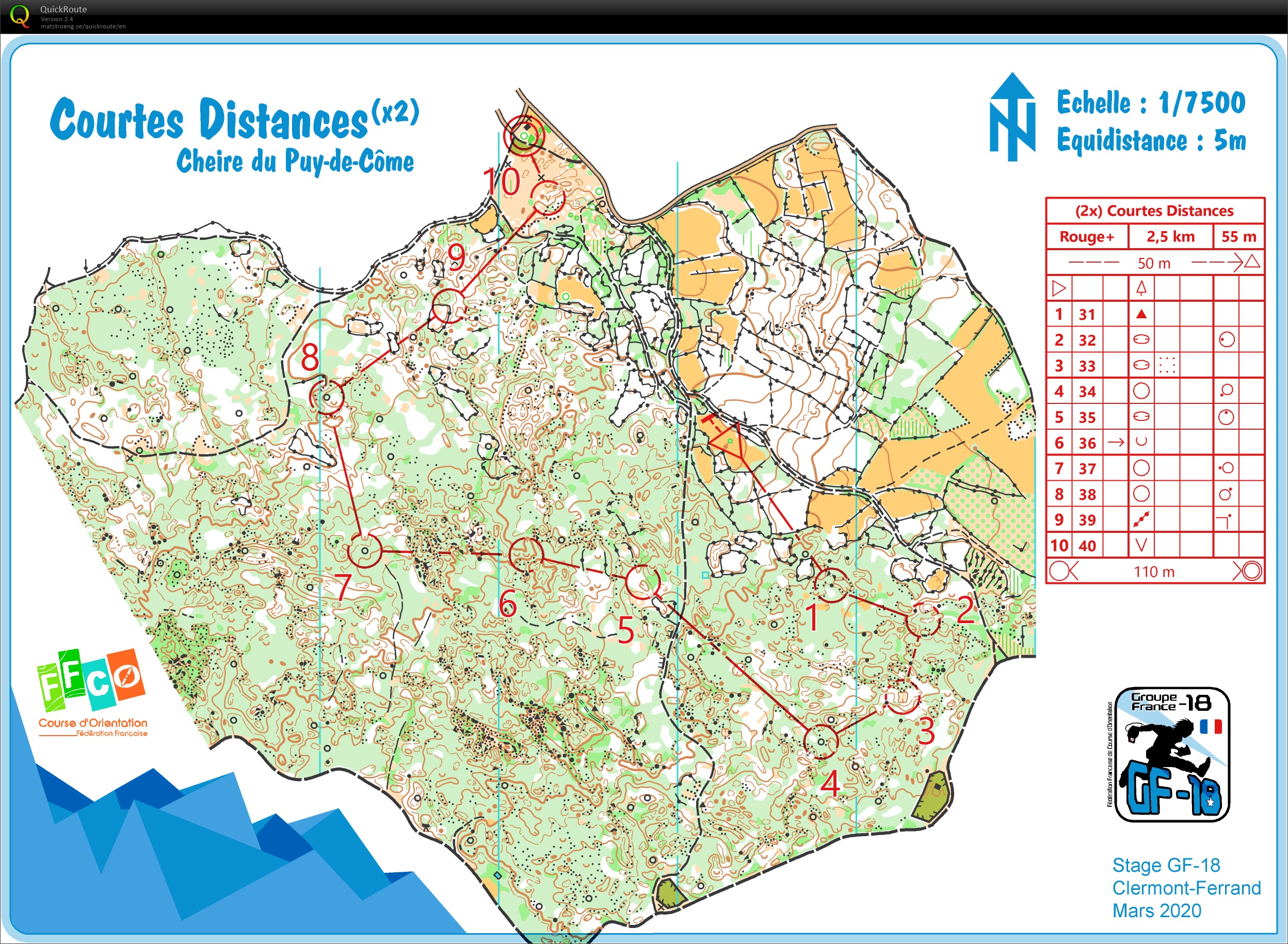 Stage gf-18 Clermont (6) Courte Distance #1 (2020-03-04)