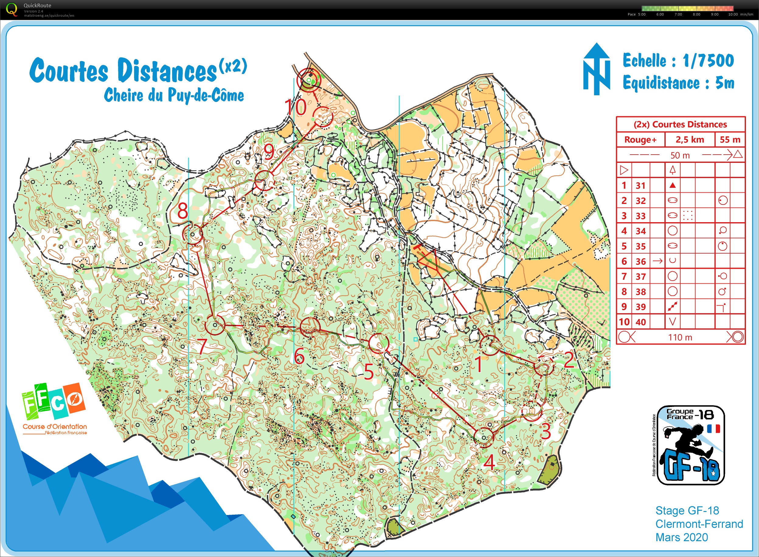 Stage gf-18 Clermont (6) Courte Distance #1 (04-03-2020)