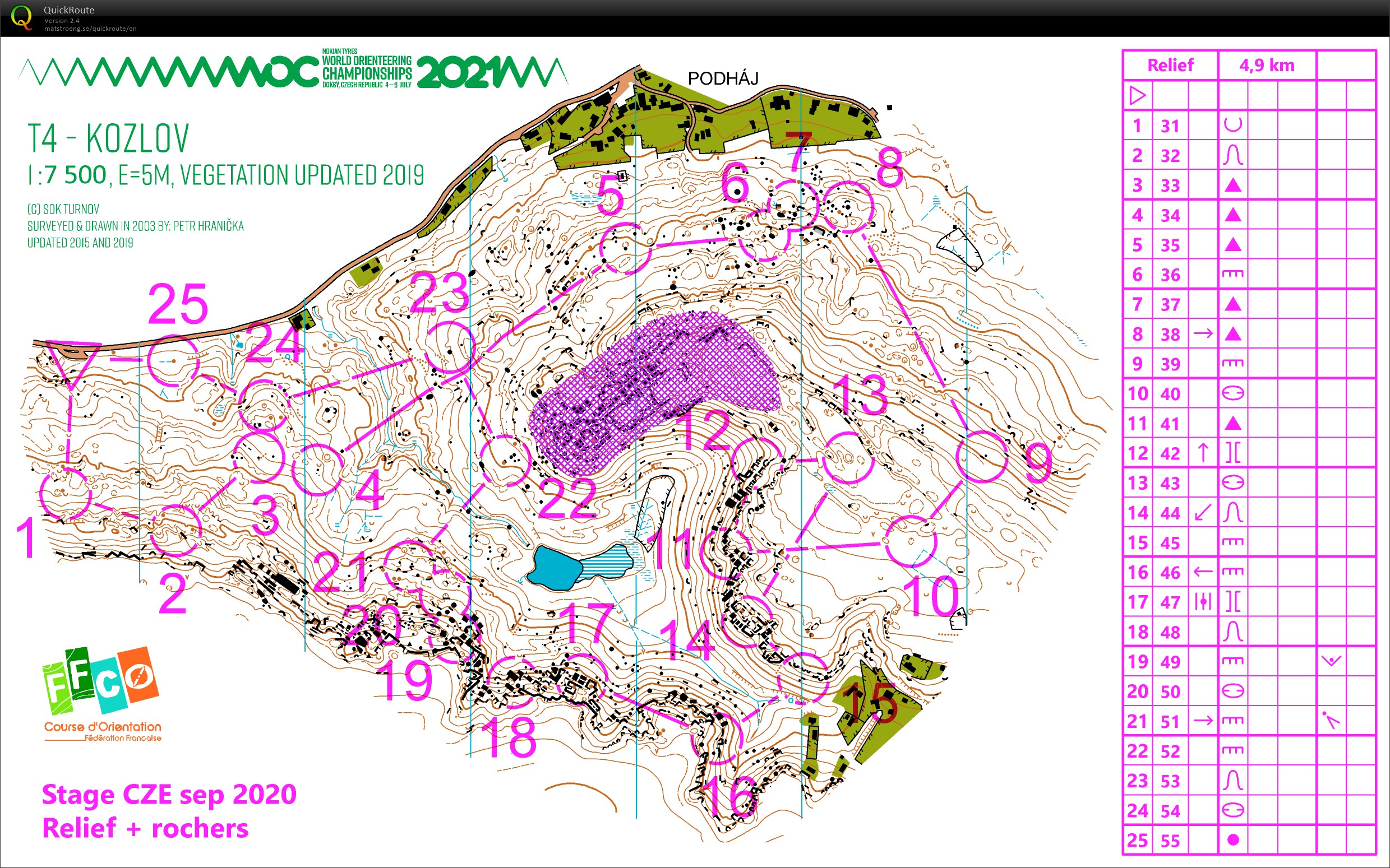 TC prépa WOC (CZE) // Relief (03.09.2020)