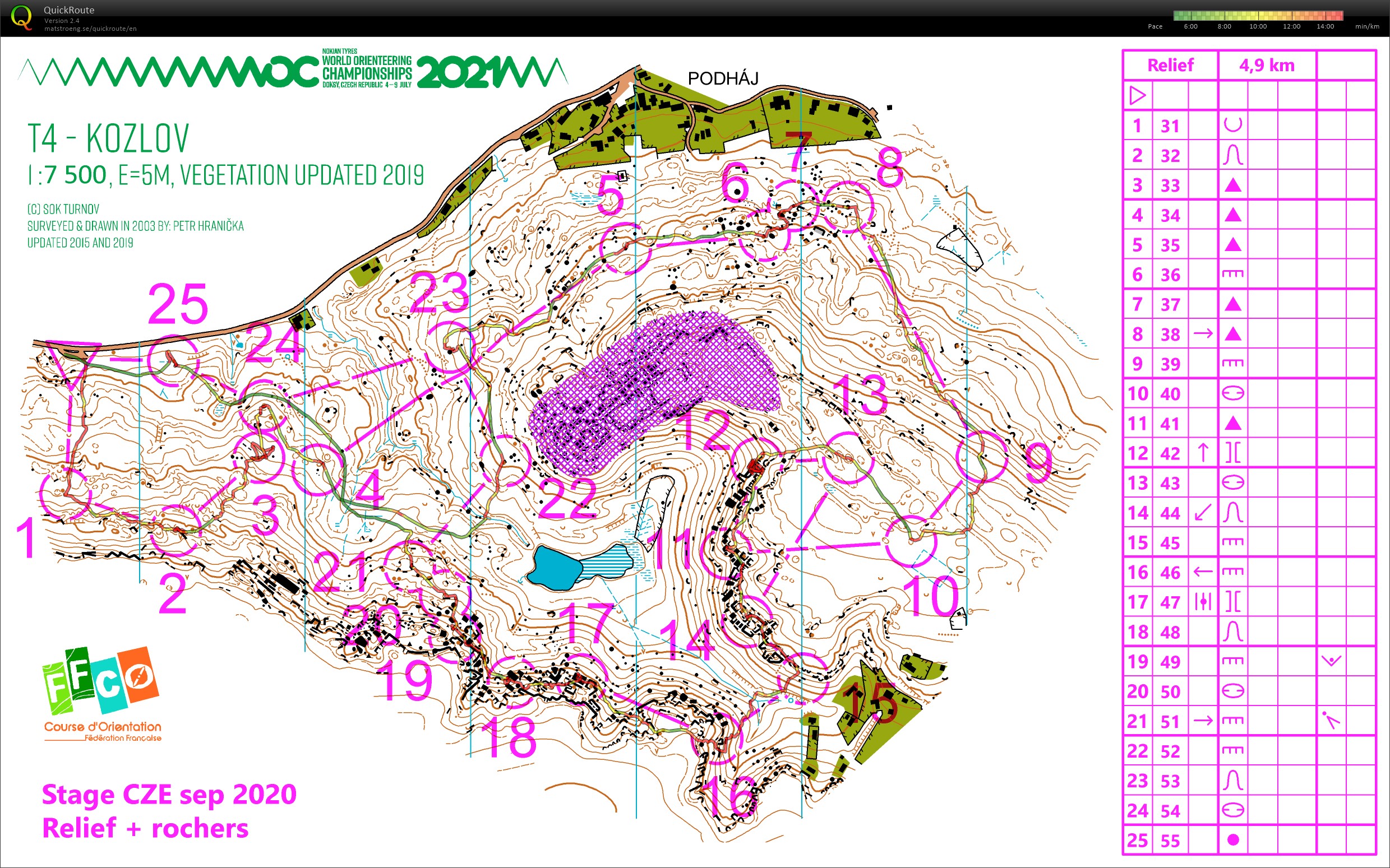 TC prépa WOC (CZE) // Relief (03-09-2020)