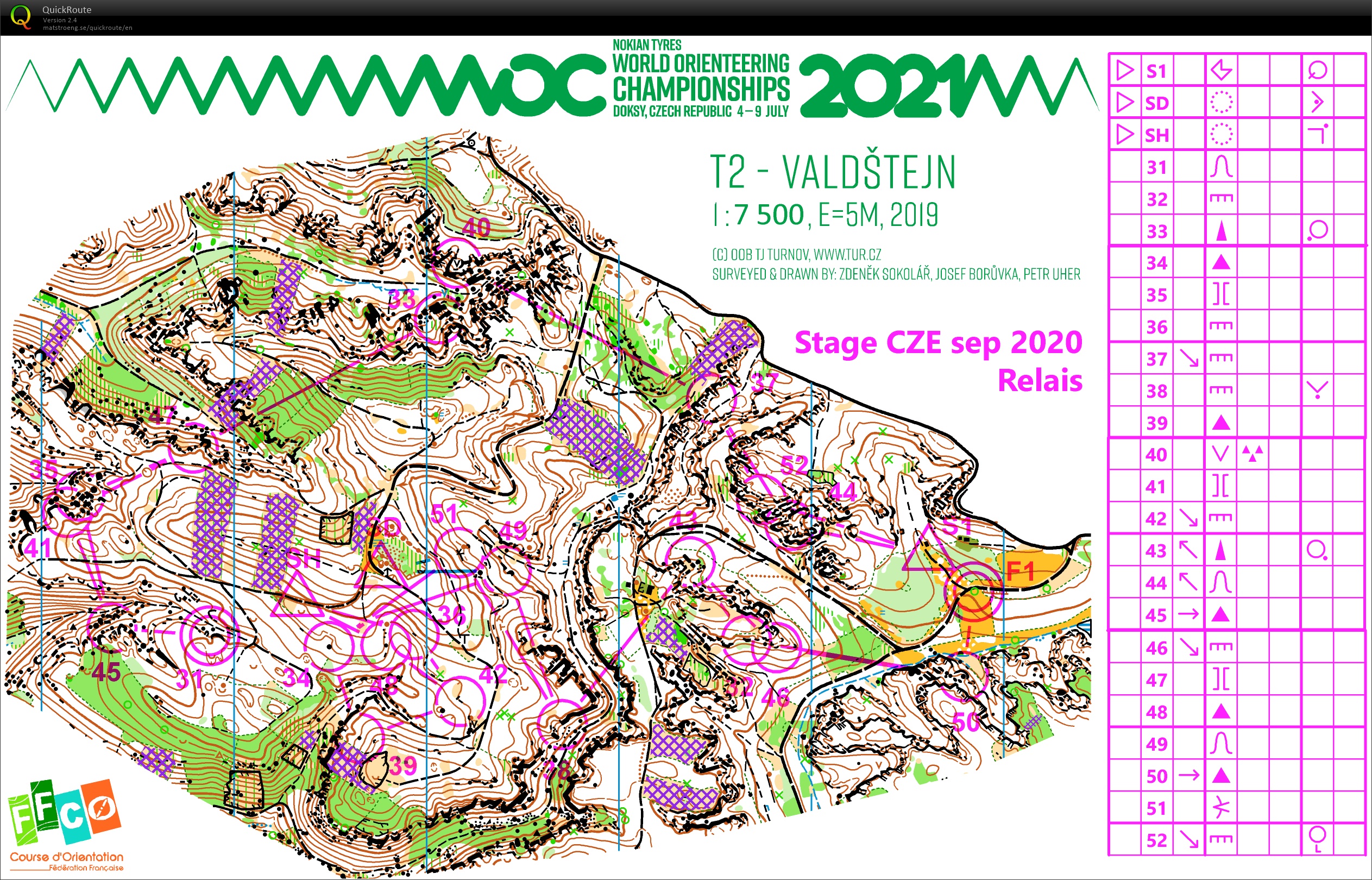 TC prépa WOC (CZE) // pose Relais (06/09/2020)