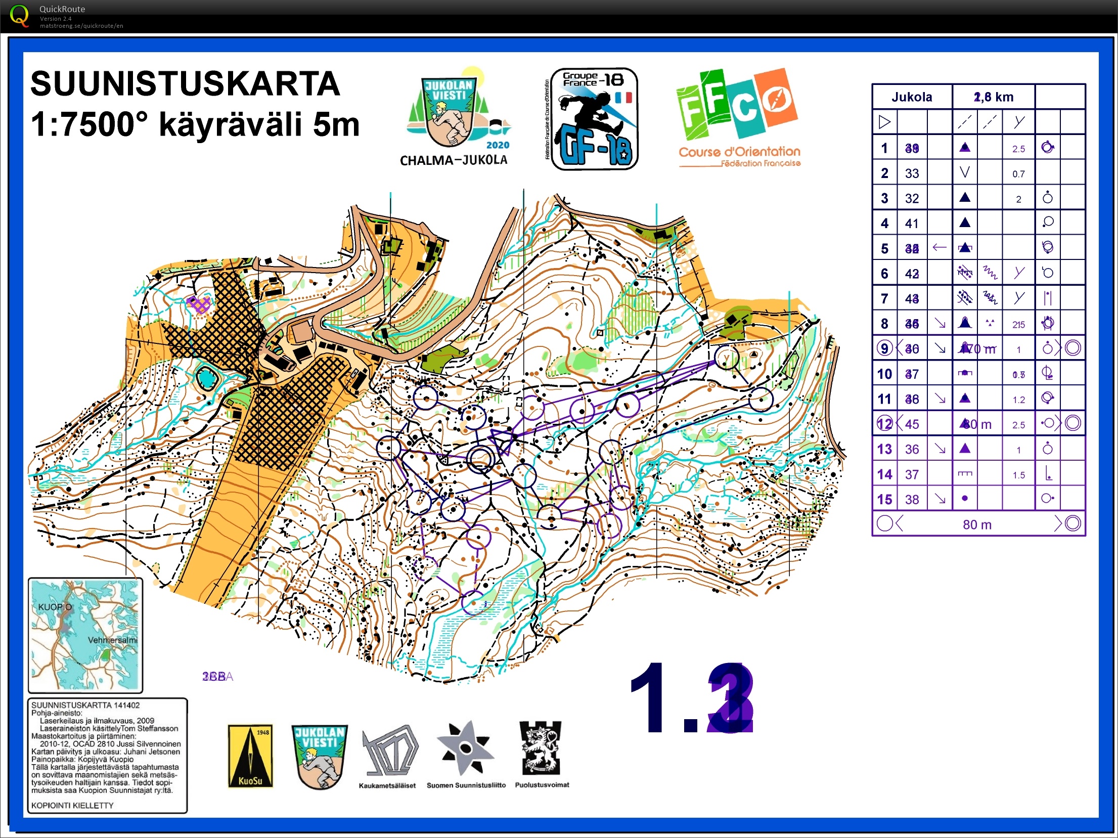 Stage gf-18 Chalmazel // relais de nuit "Jukola" (E5) (29-07-2020)