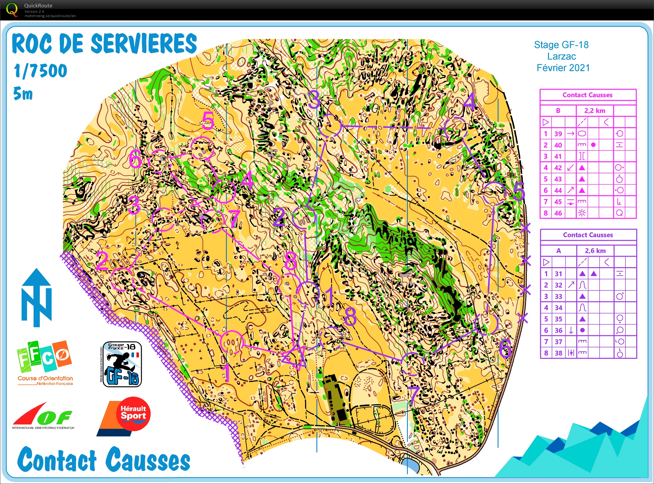 Stage GF-18 Larzac (E2) contact "Causse" (06.02.2021)