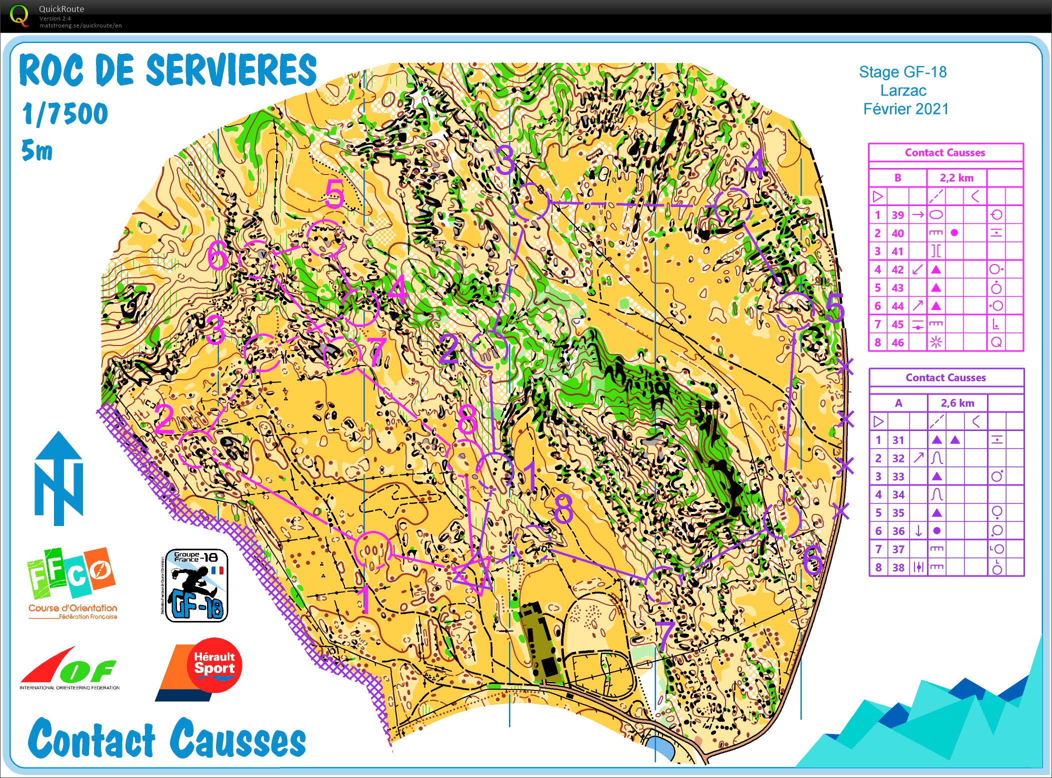 Stage GF-18 Larzac (E2) contact "Causse" (06-02-2021)