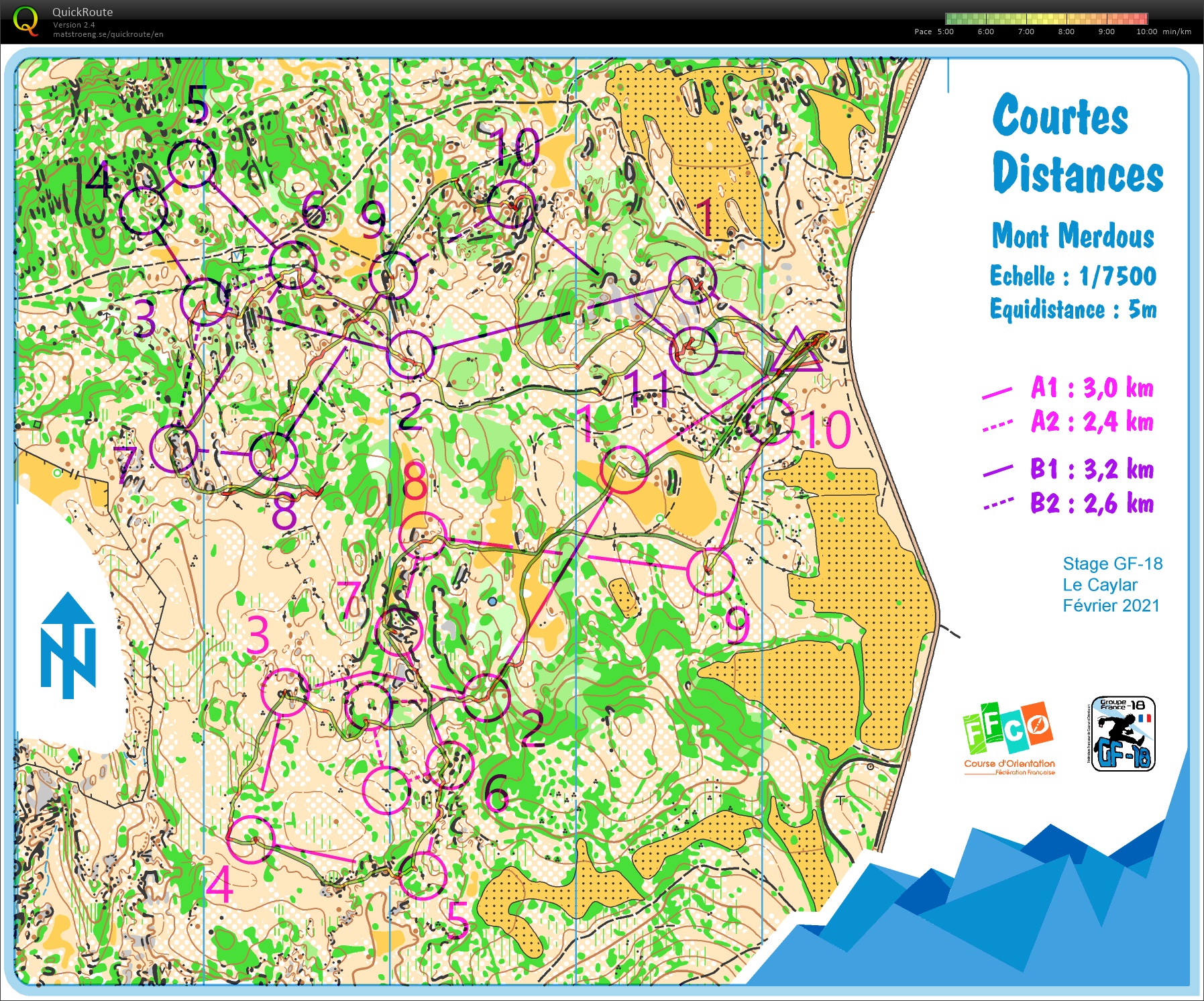 Stage GF-18 Larzac (E3) Courtes Distances (06/02/2021)