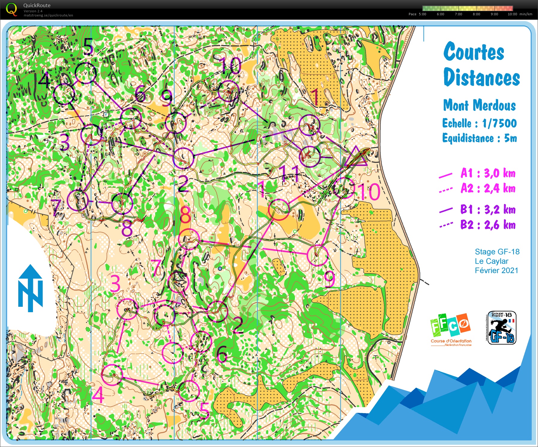 Stage GF-18 Larzac (E3) Courtes Distances (06/02/2021)