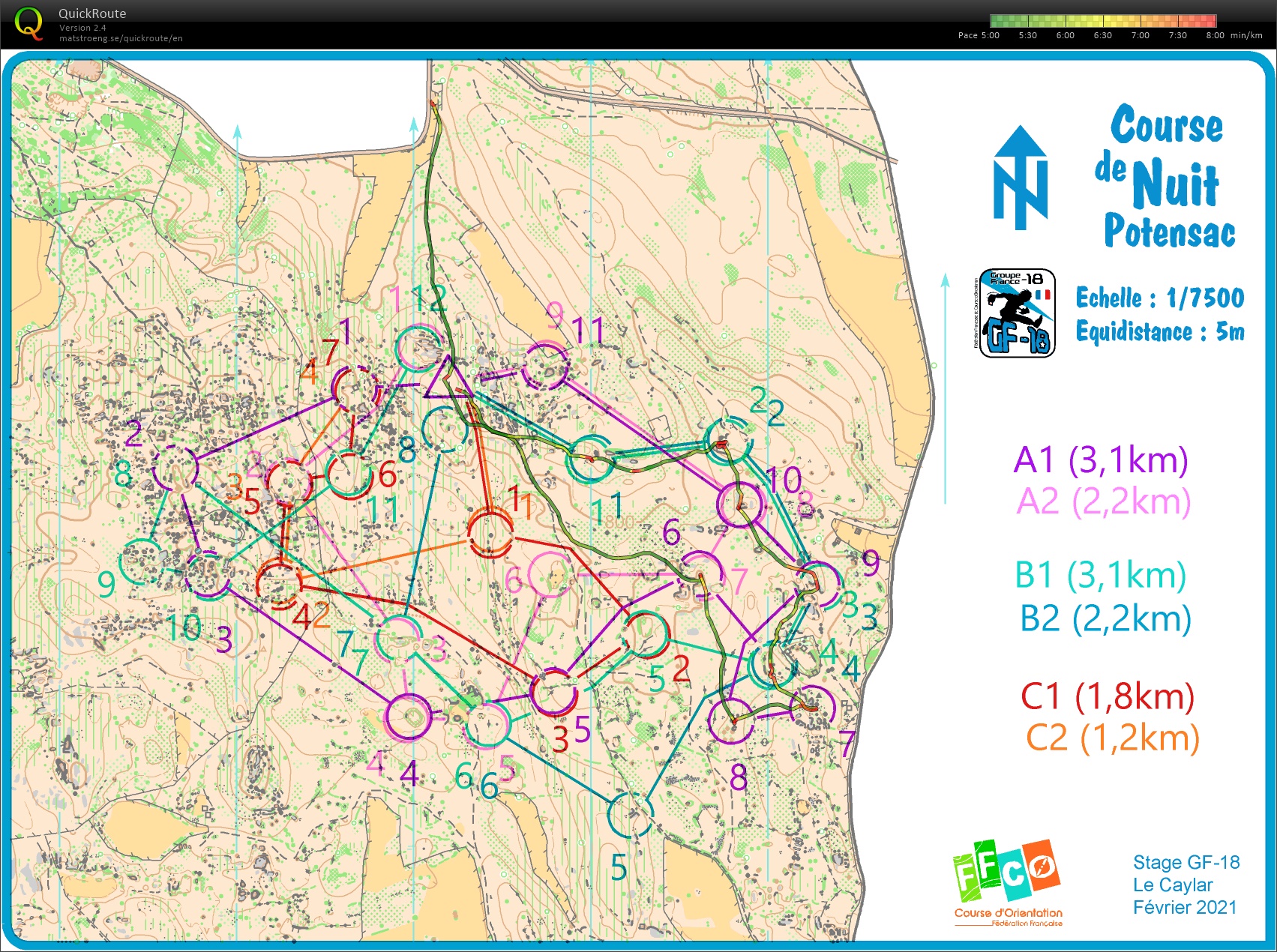 Stage GF-18 Larzac (E5) CO nuit (07-02-2021)