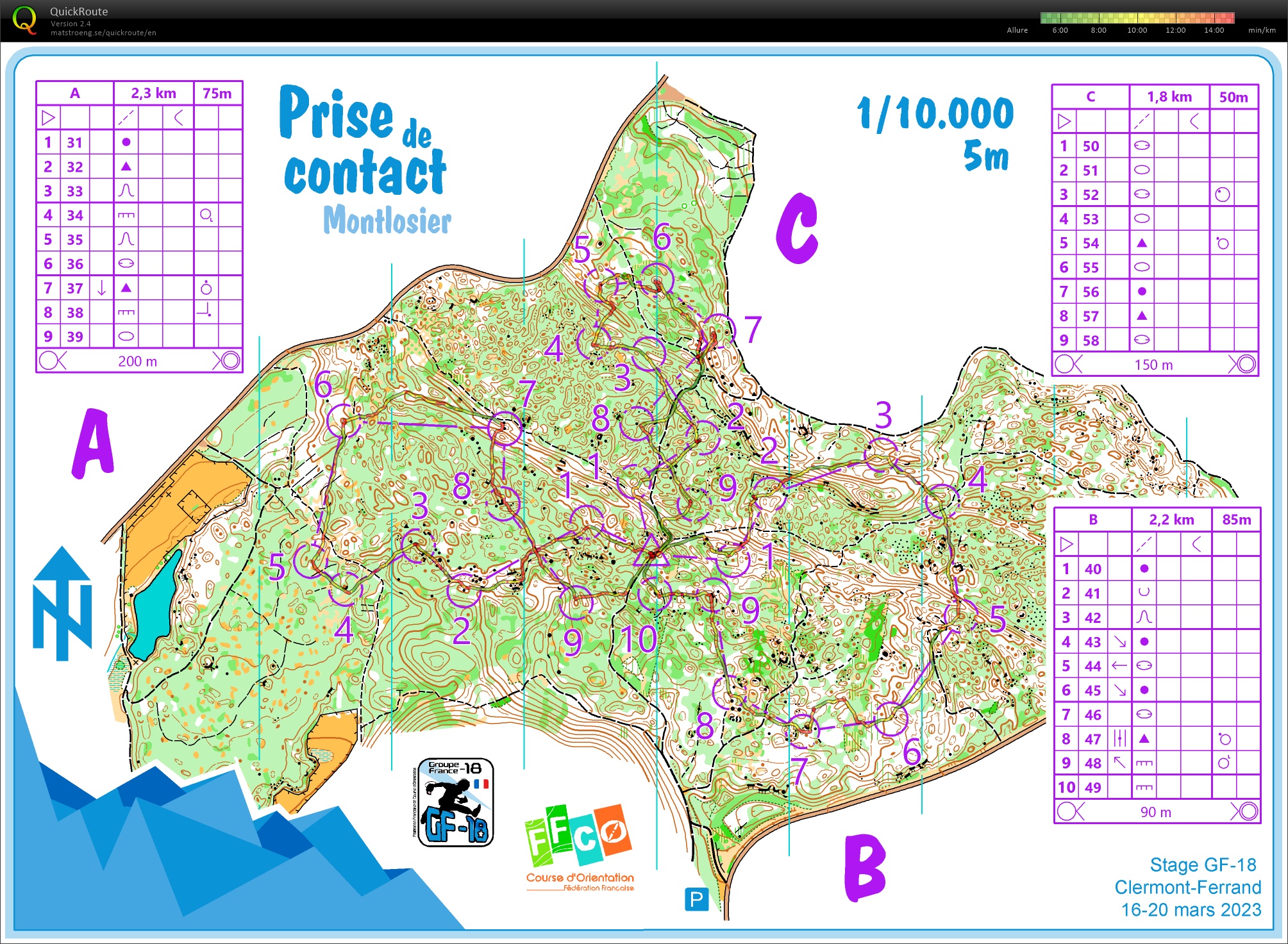 Stage GF-18 Clermont (1) Prise de contact (16/03/2023)