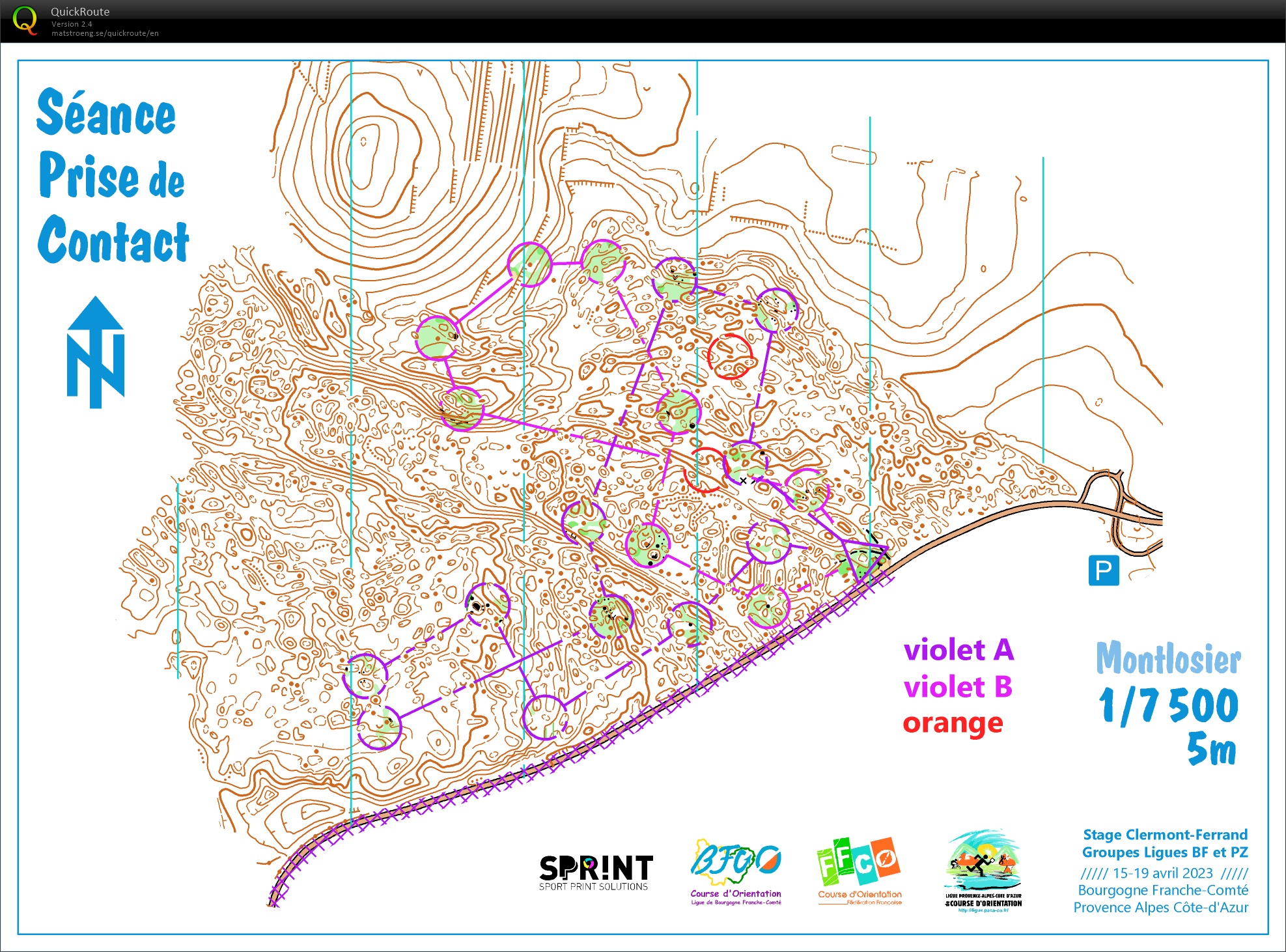 Stage Ligue Clermont (1) séance intro // carte relief (15-04-2023)