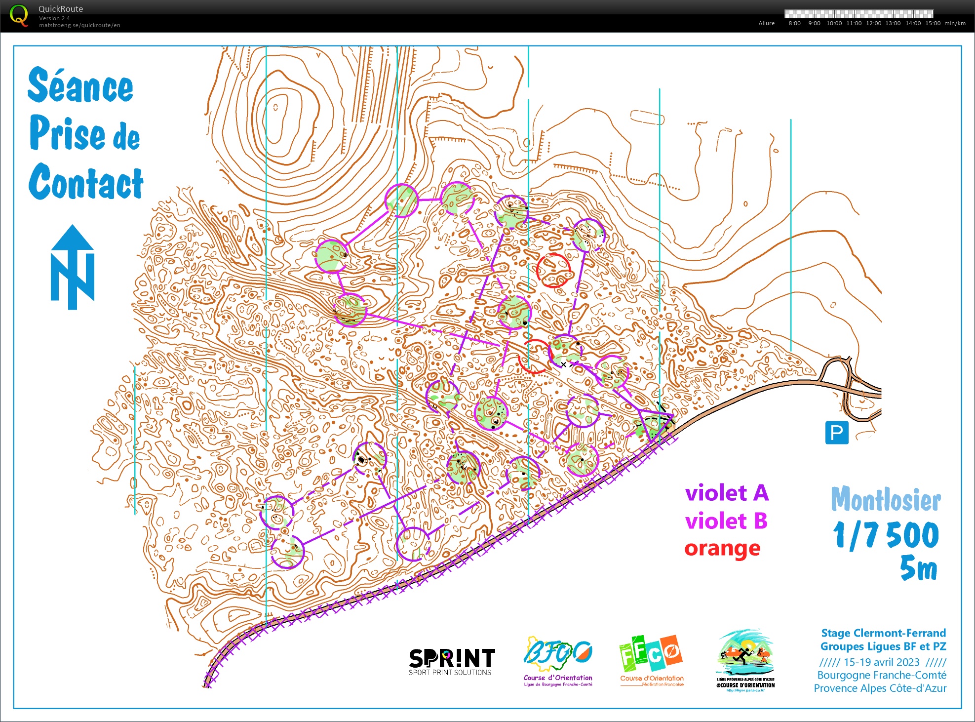 Stage Ligue Clermont (1) séance intro // carte relief (15.04.2023)