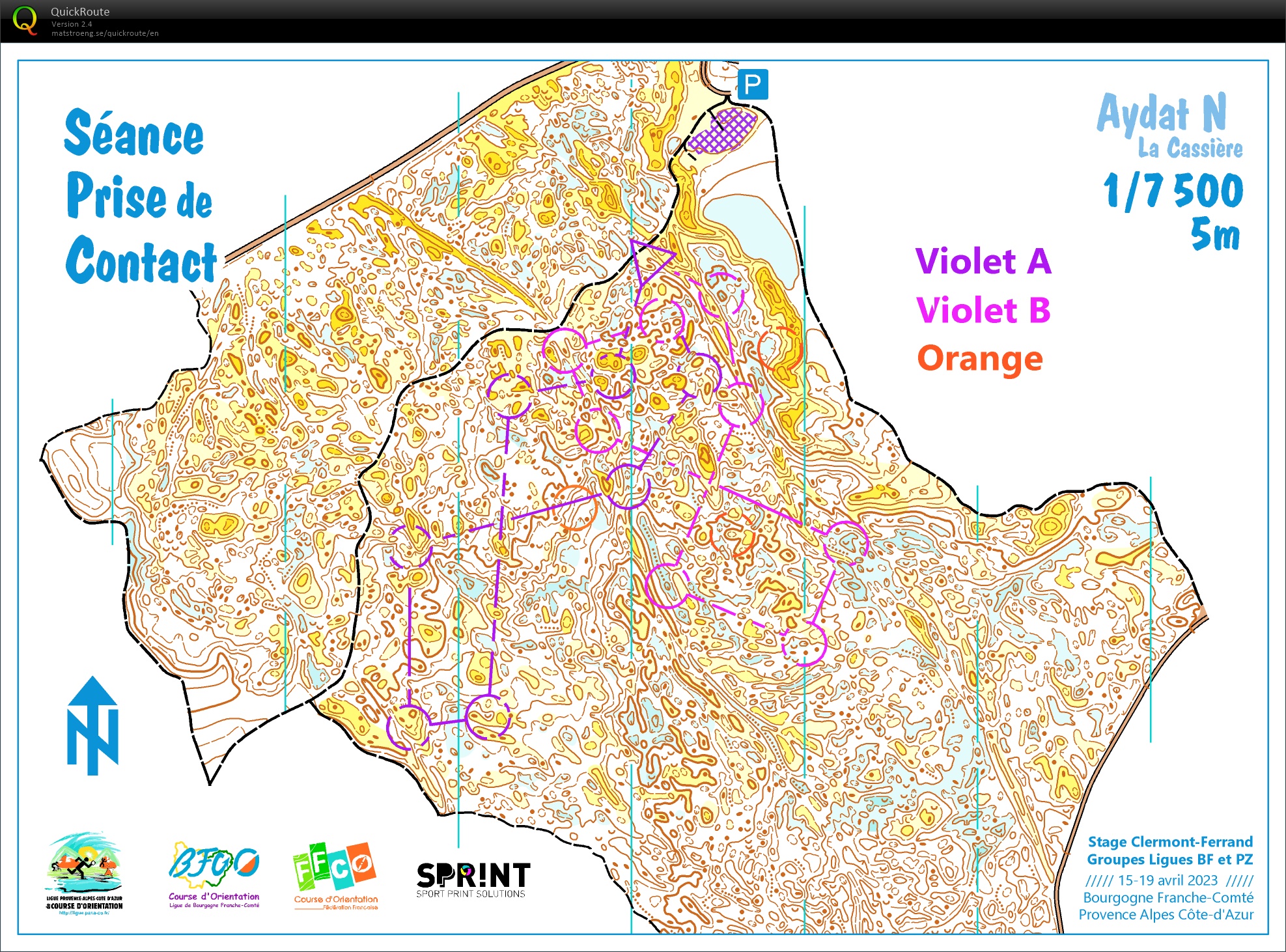 Stage Ligue Clermont (2) séance intro // carte "relief augmenté" (15/04/2023)