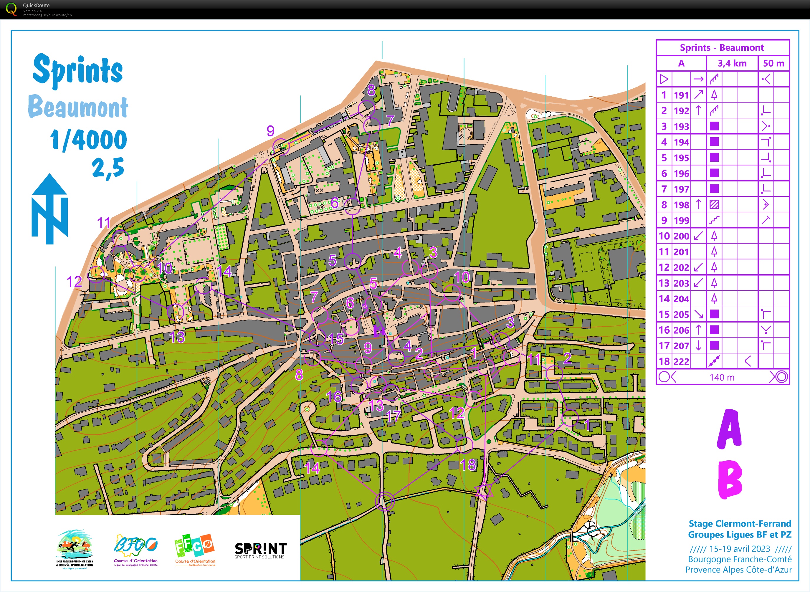 Stage Ligue Clermont (3) Sprints (16/04/2023)