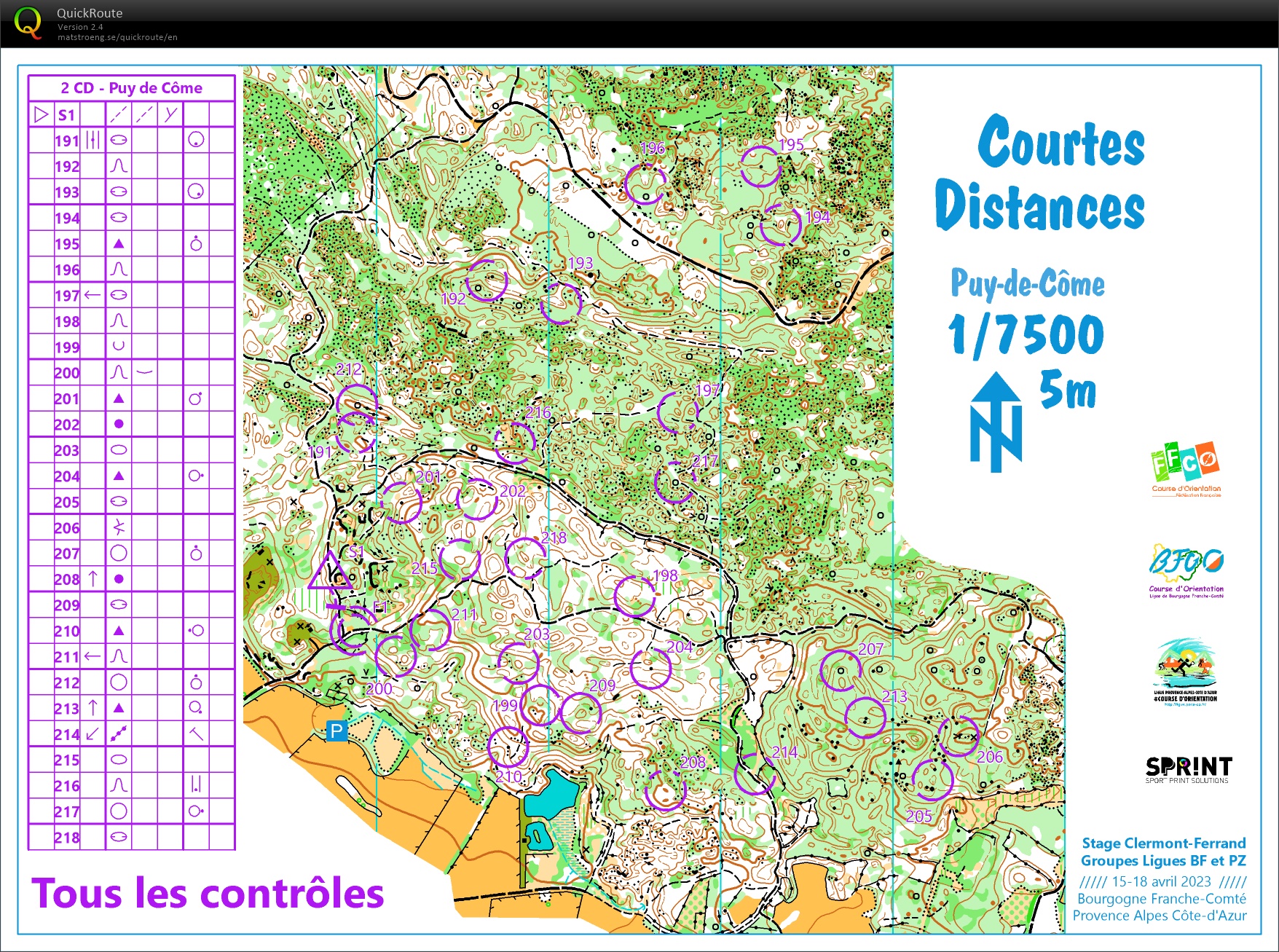 Stage Ligue Clermont (4) Courtes Distances (16.04.2023)