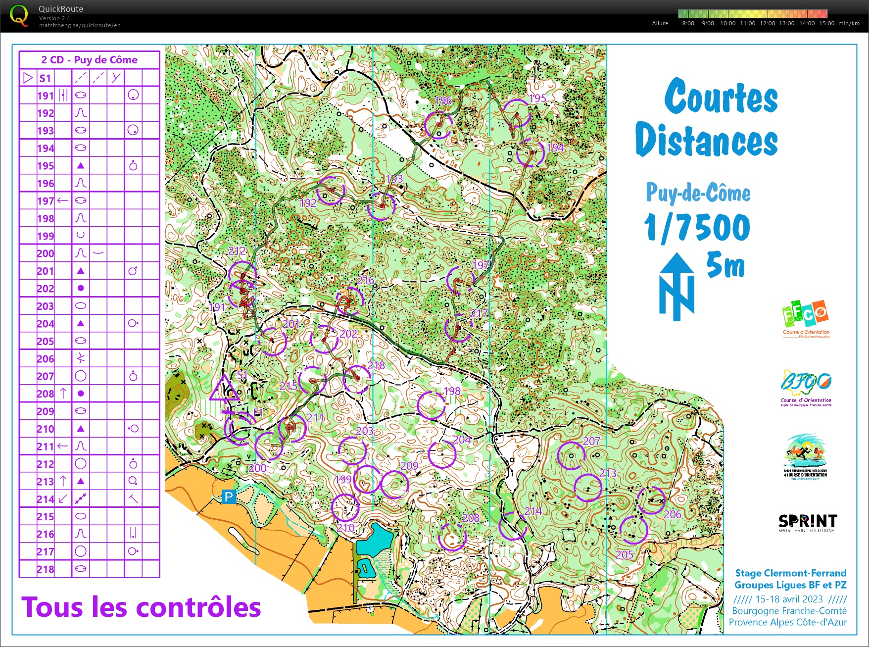 Stage Ligue Clermont (4) Courtes Distances (16.04.2023)