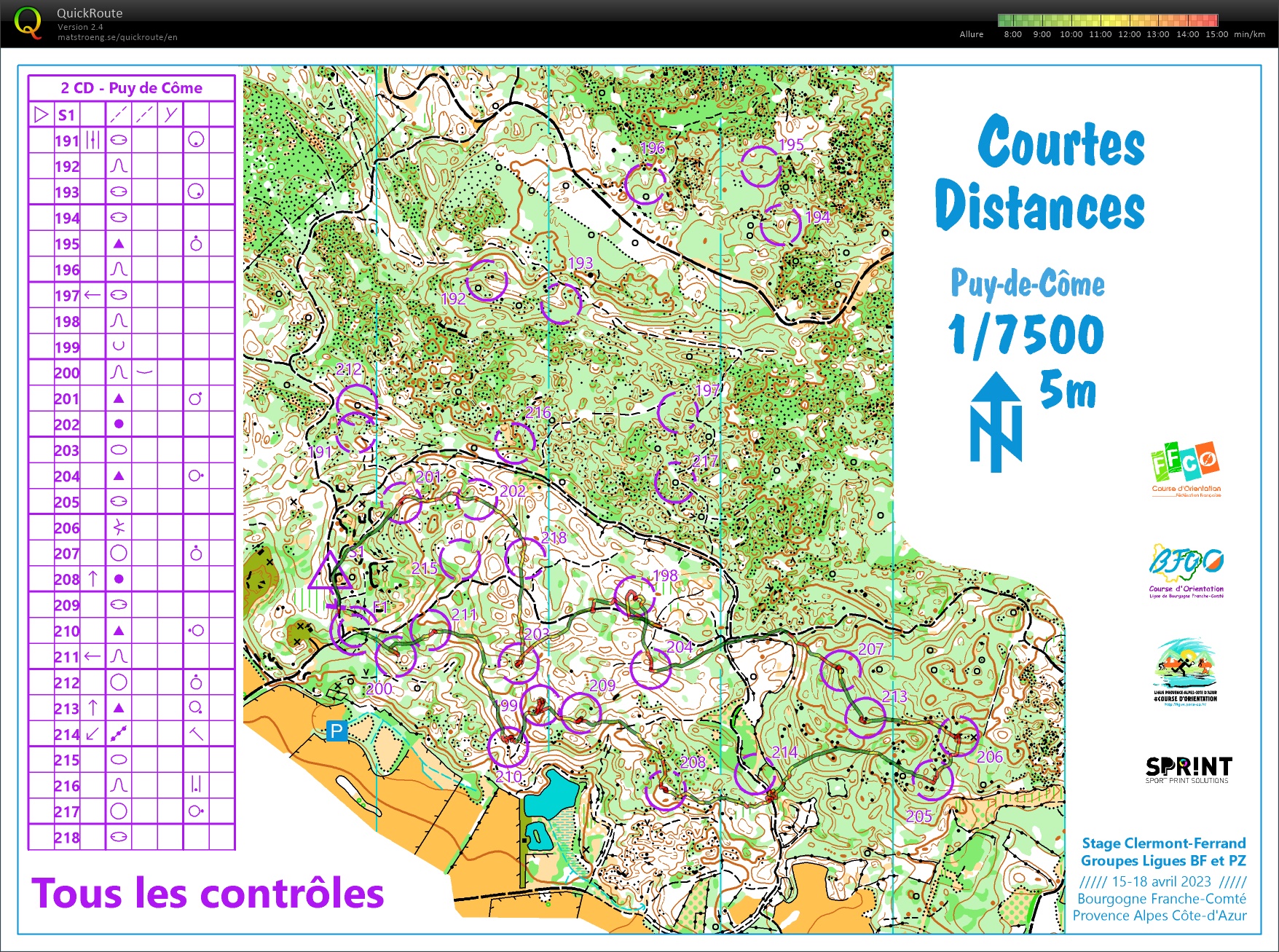 Stage Ligue Clermont (4) Courtes Distances (17/04/2023)