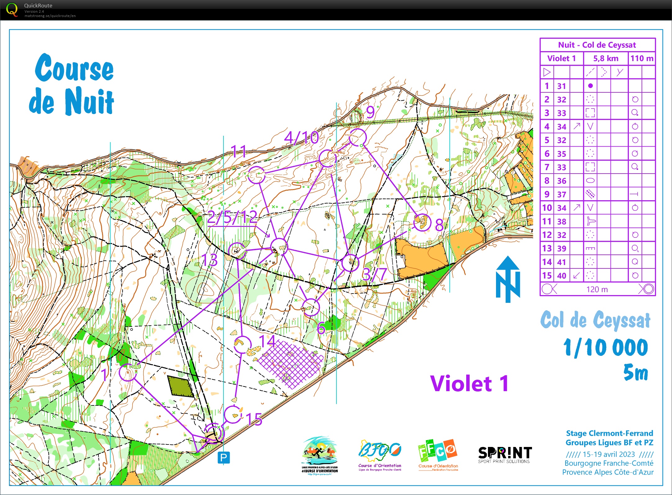 Stage Ligue Clermont (7) Dépose Diamant de Nuit (19/04/2023)