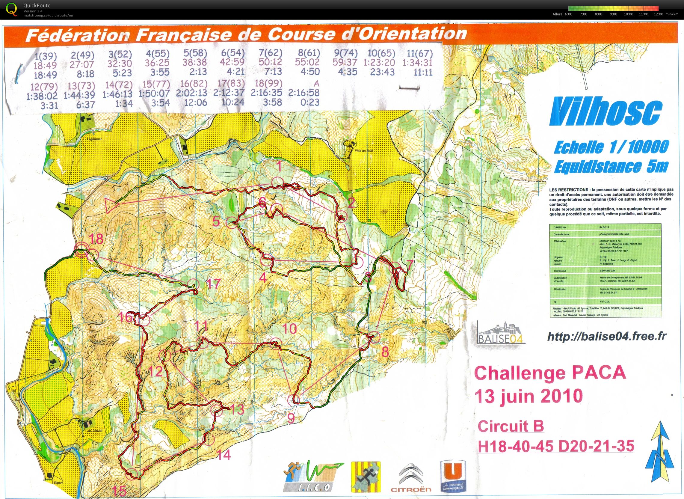 Circuit B du challenge de juin 2010 (16.06.2012)