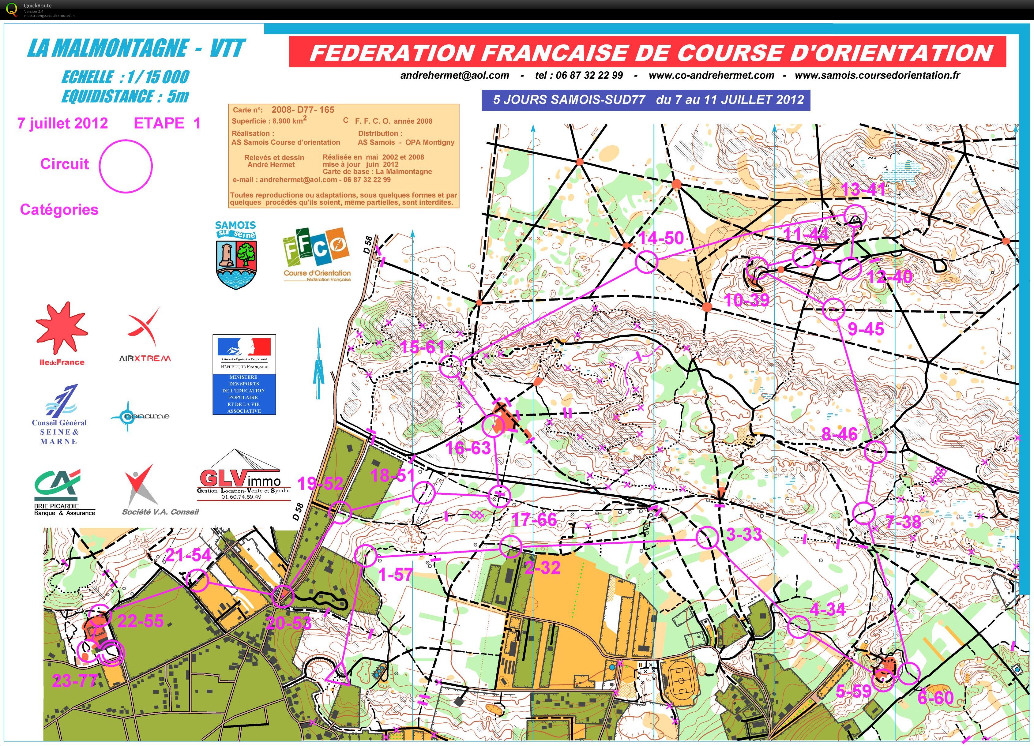 5 jours de SAMOIS SUD E1 (07-07-2012)