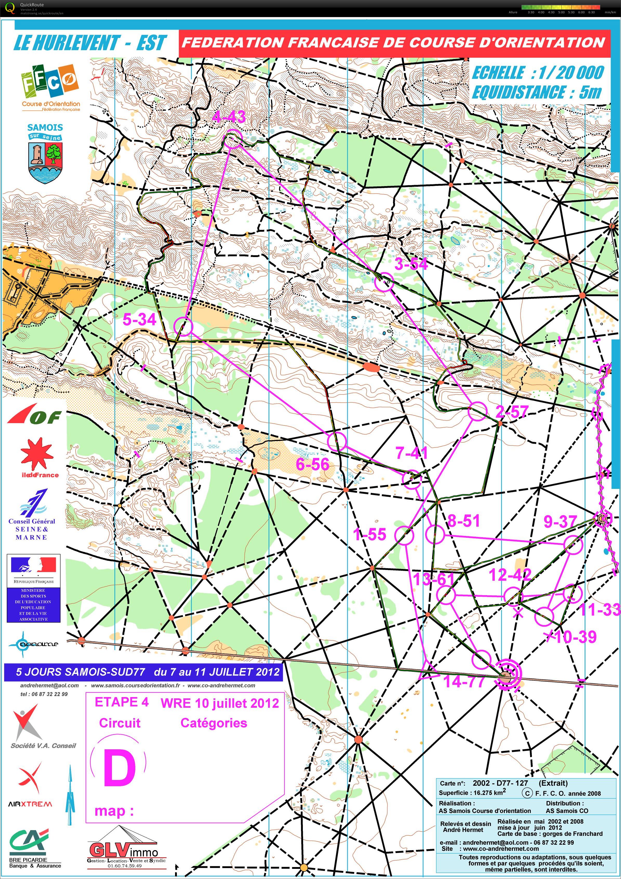 5 jours de VTT'O de SAMOIS SUD E4 (10.07.2012)