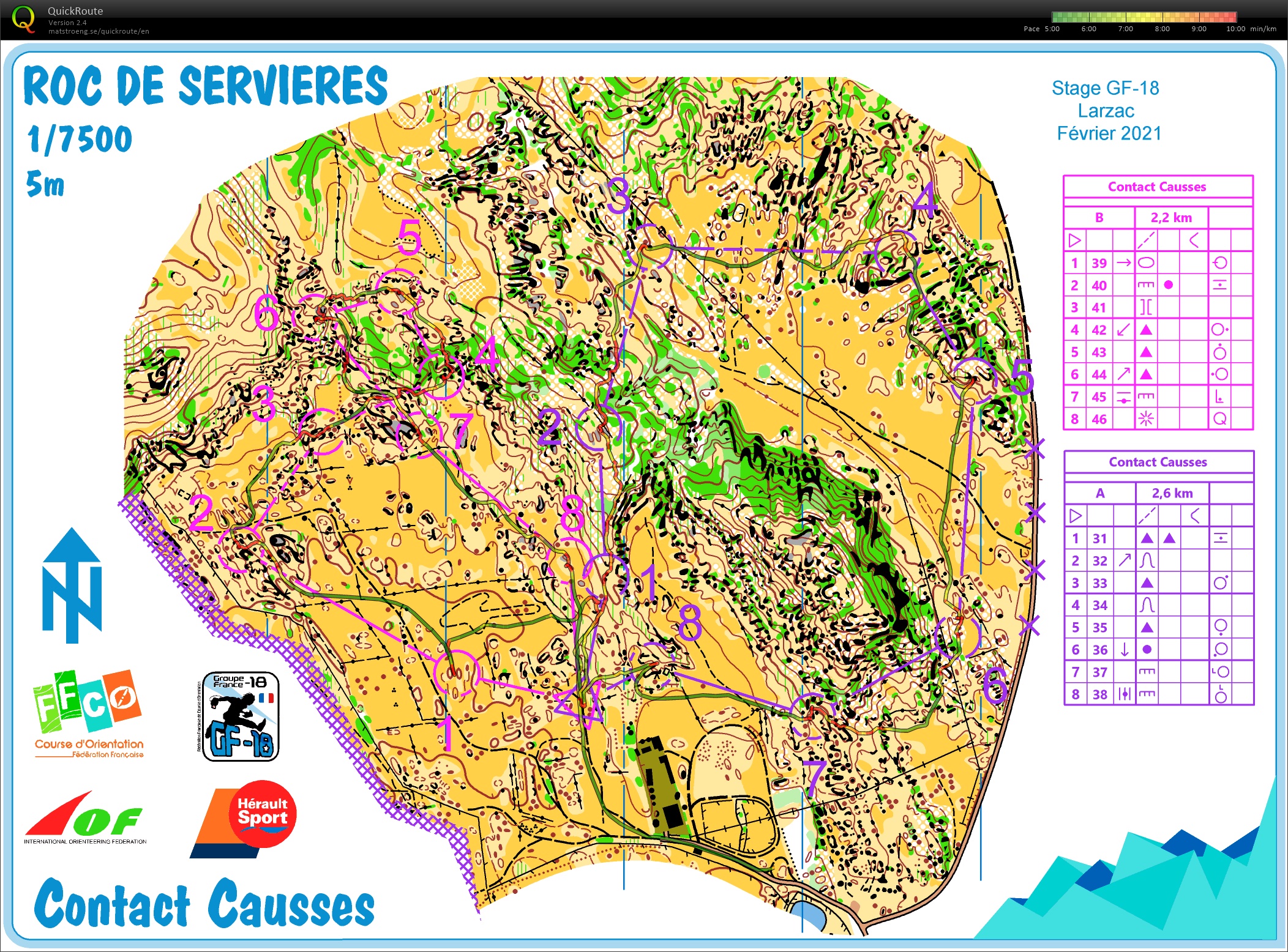 Stage GF-18 Larzac (E2) contact "Causse" (06.02.2021)